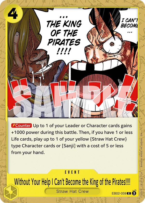 Without Your Help I Can't Become the King of the Pirates!!!!, EB02-059