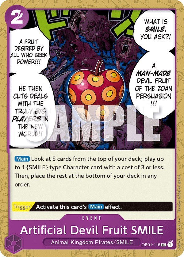 Artificial Devil Fruit SMILE, OP01-116