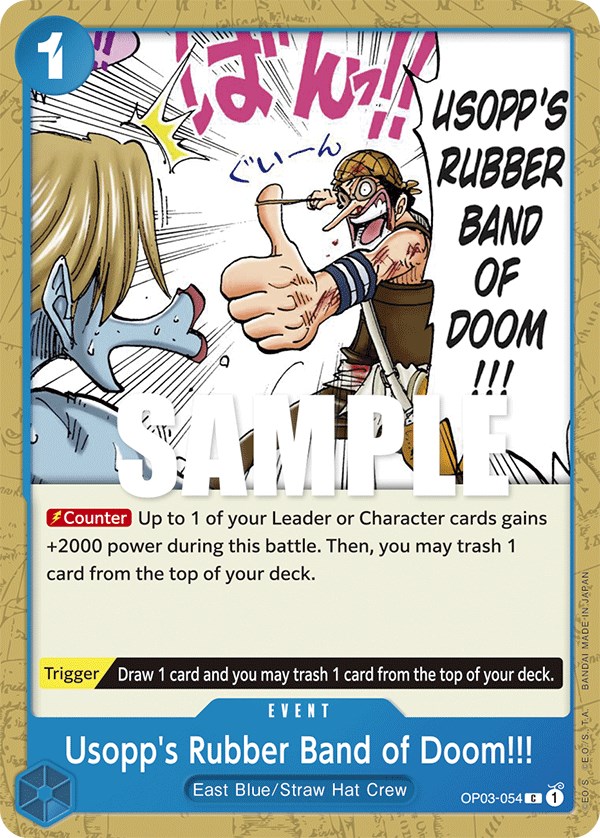 Usopp's Rubber Band of Doom!!!, OP03-054