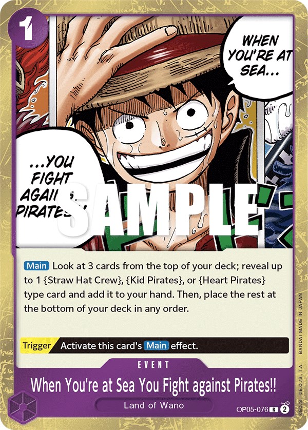 When You're at Sea You Fight against Pirates!!, OP05-076