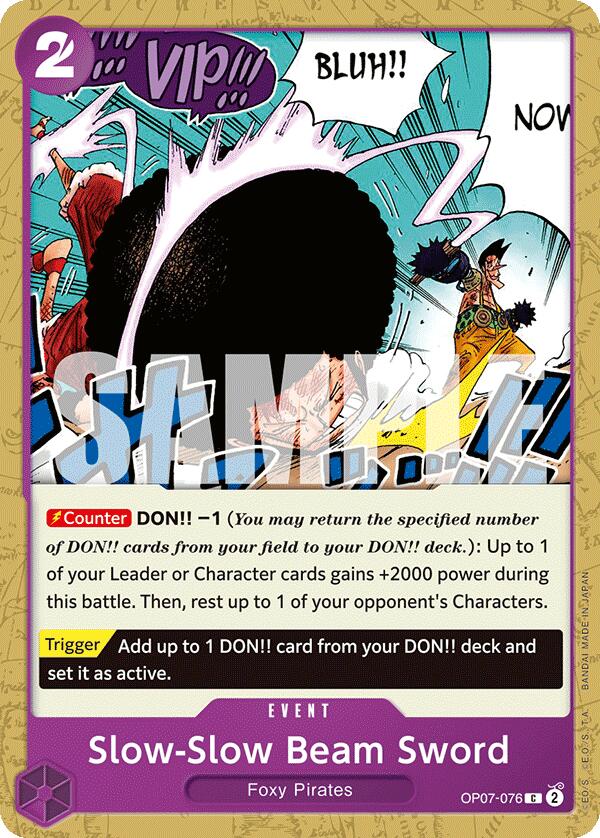 Slow-Slow Beam Sword, OP07-076
