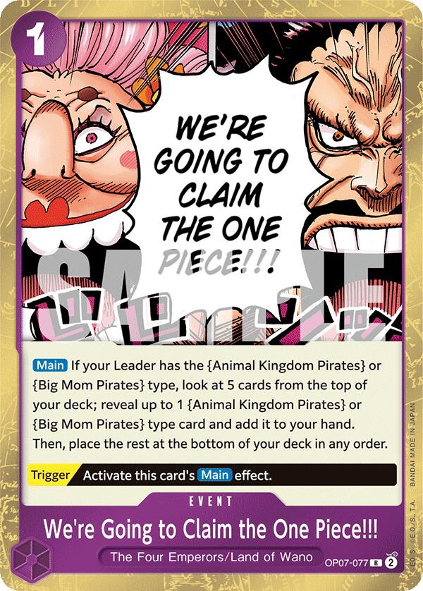 We're Going to Claim the One Piece!!!, OP07-077