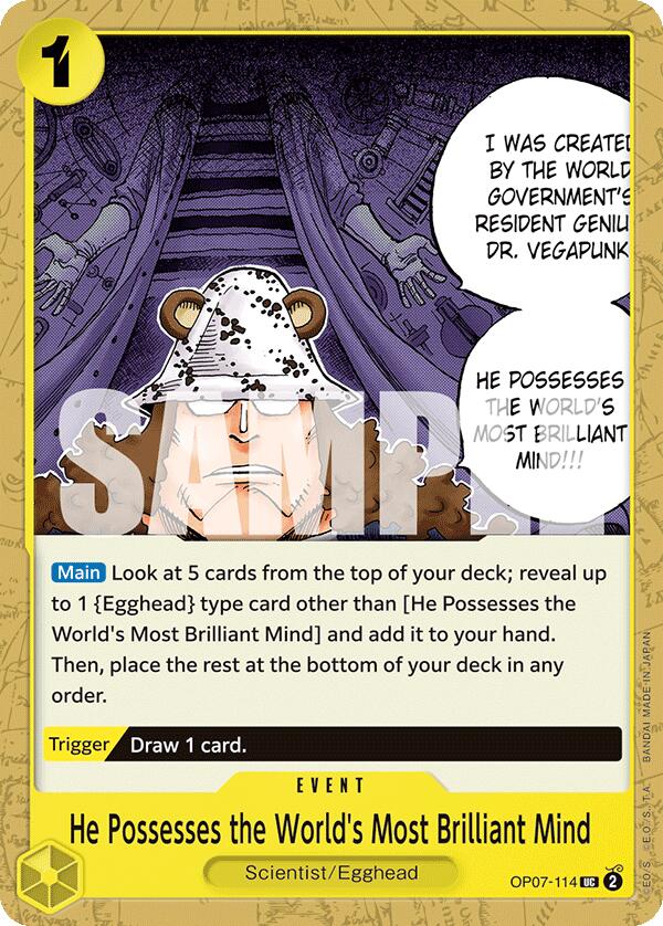 He Possesses the World's Most Brilliant Mind, OP07-114