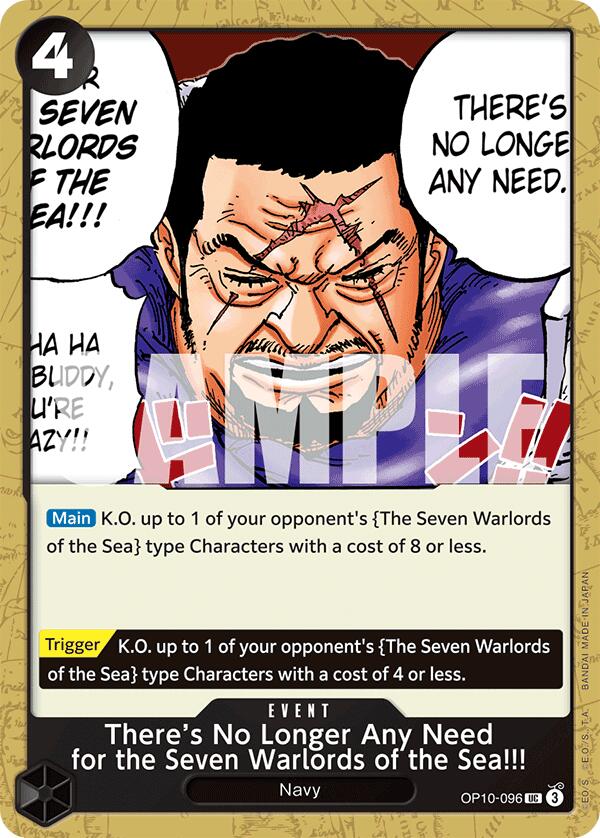There's No Longer Any Need for the Seven Warlords of the Sea!!!, OP10-096