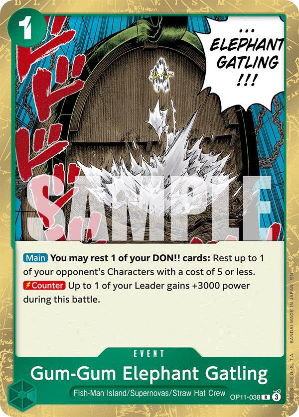 Gum-Gum Elephant Gatling, OP11-038