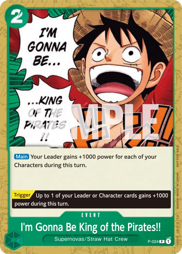 I'm Gonna Be King of the Pirates!!, P-024