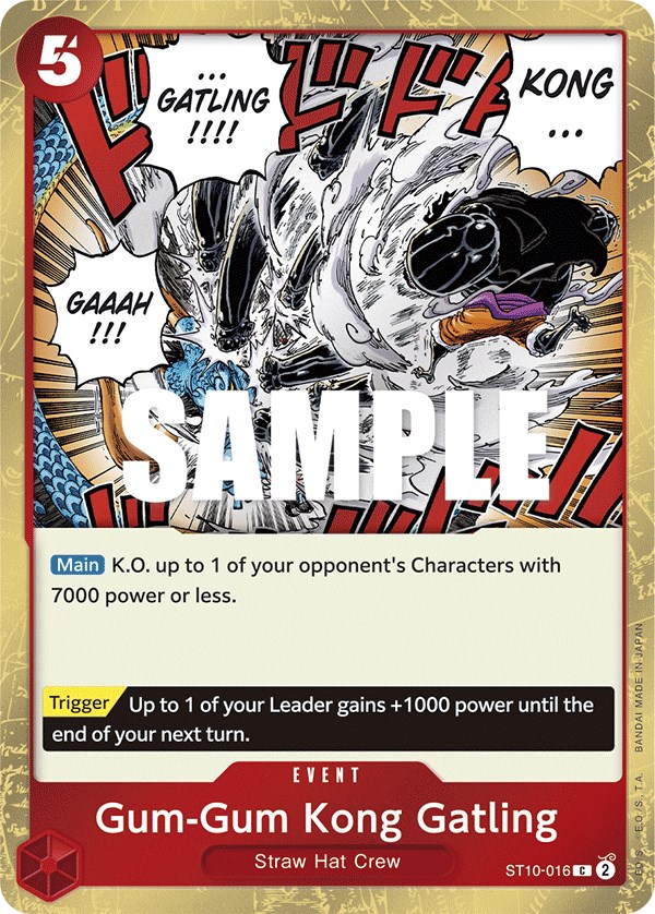 Gum-Gum Kong Gatling, ST10-016