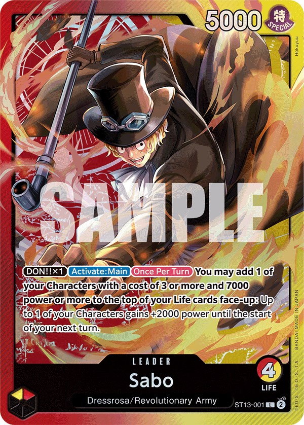 Sabo, ST13-001