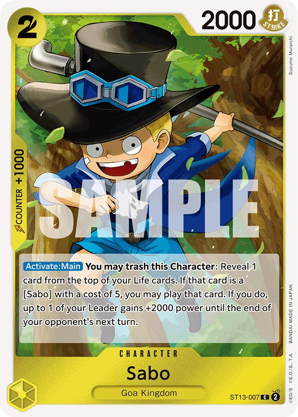 Sabo, ST13-007
