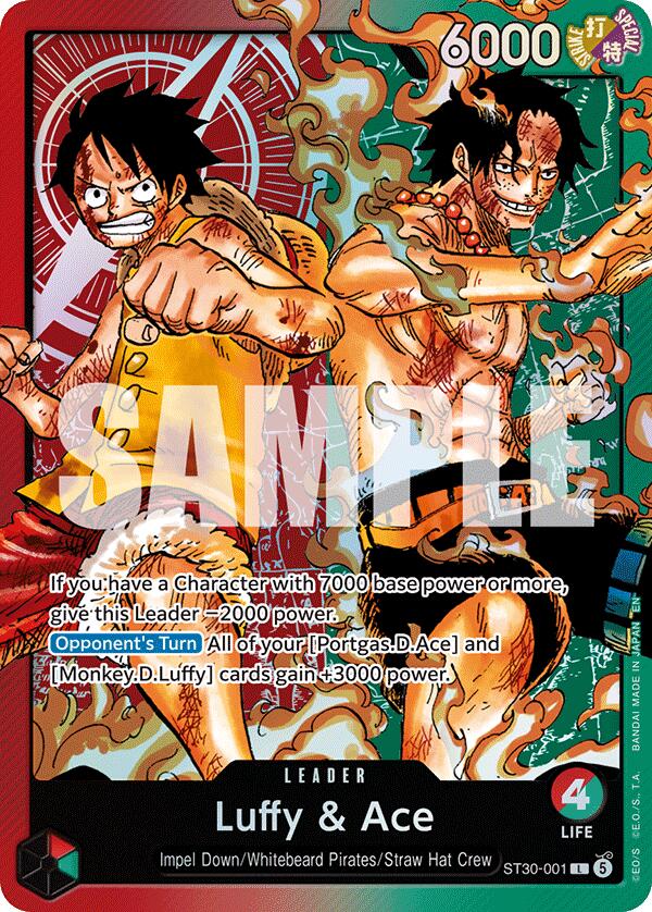 Luffy & Ace, ST30-001
