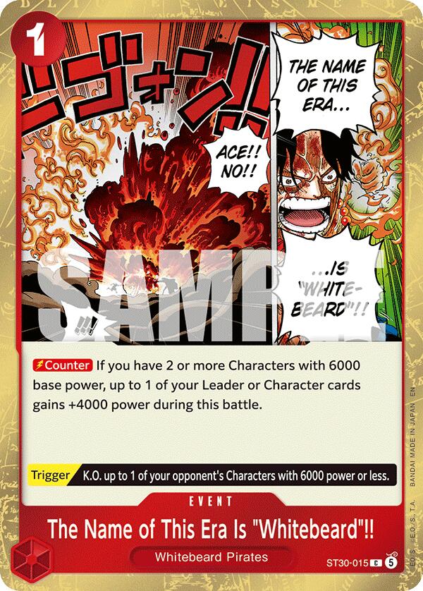 The Name of This Era Is "Whitebeard"!!, ST30-015